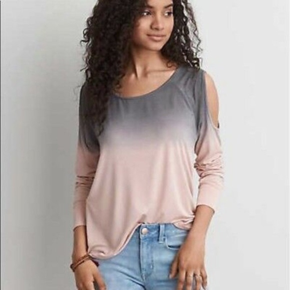 American Eagle Cold Shoulder Tee